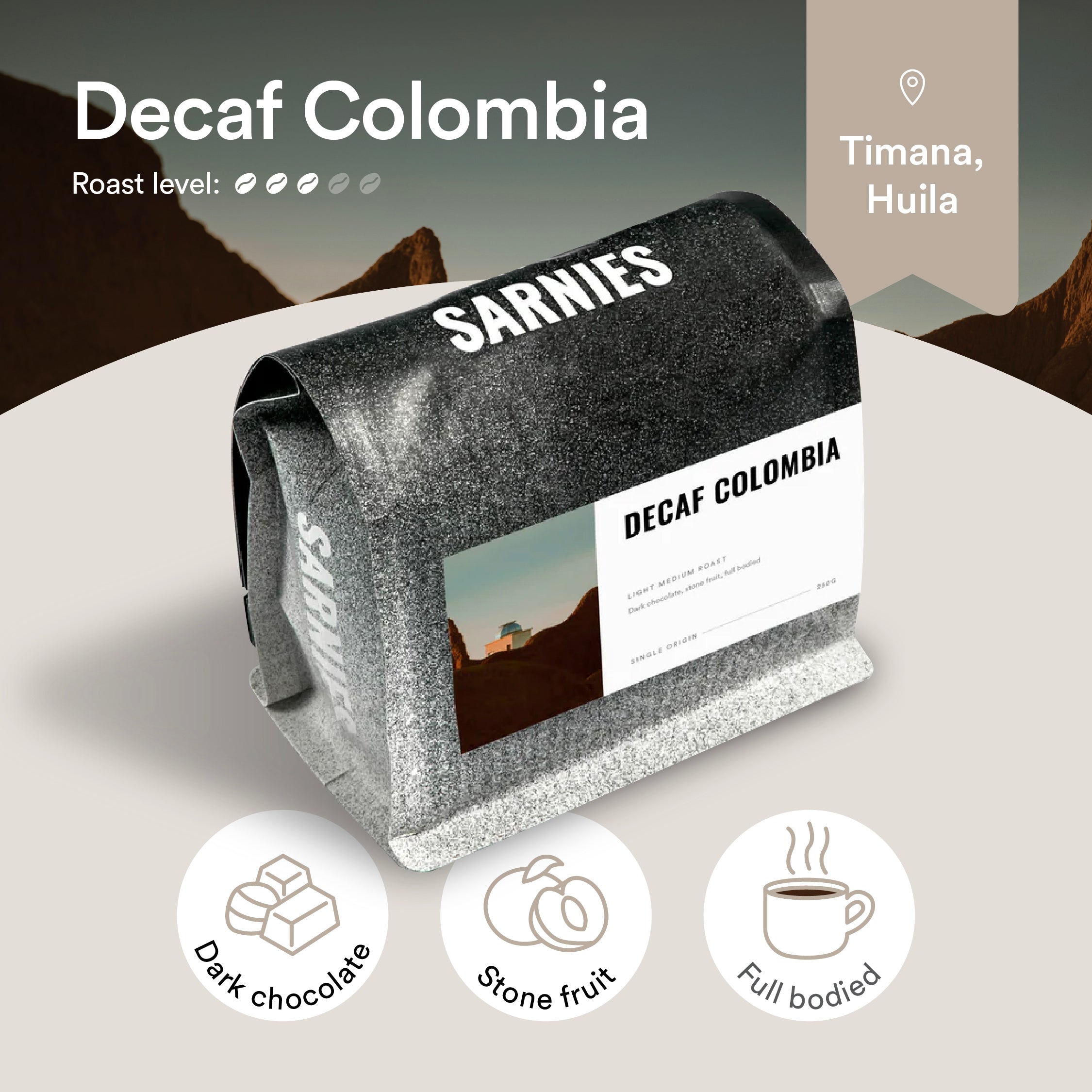Colombia Decaf - Bean, Expresso or Filter | Medium Roast – Sarnies