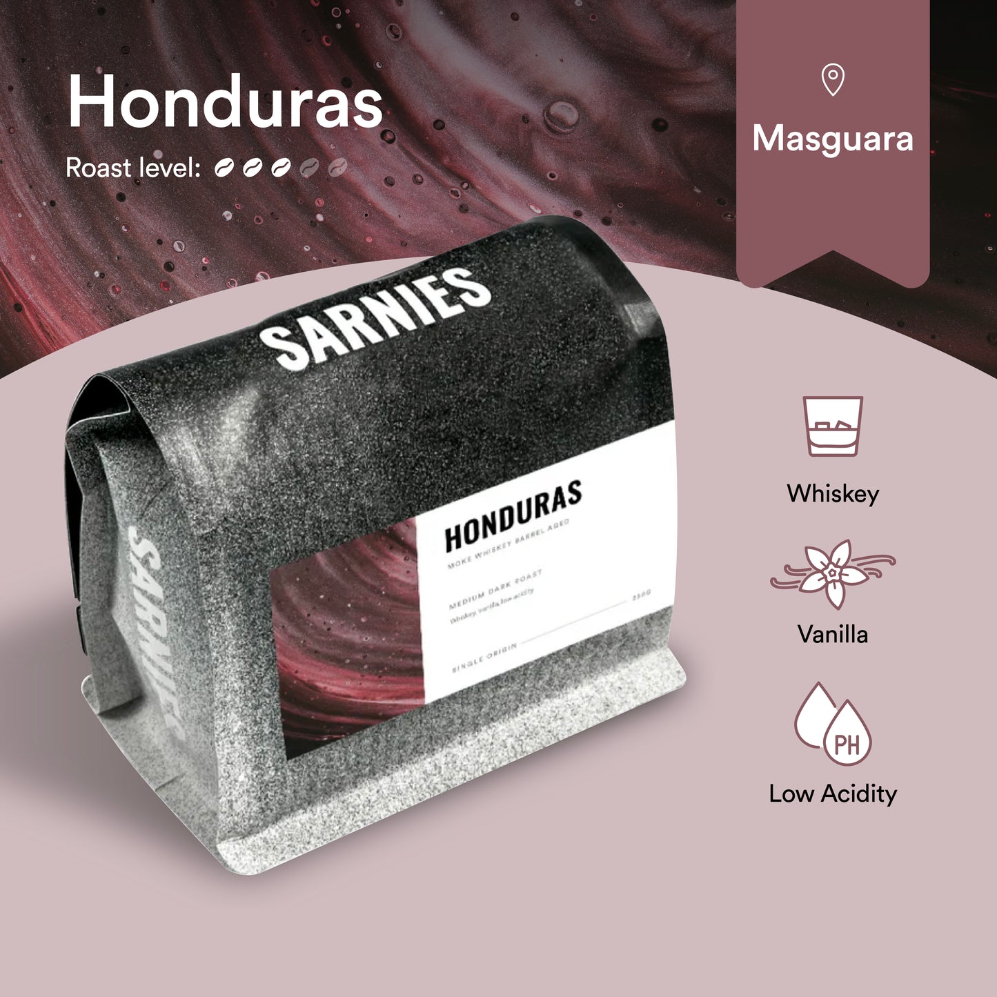 Honduras Moke Whiskey Aged Coffee Bean (Single Origin)